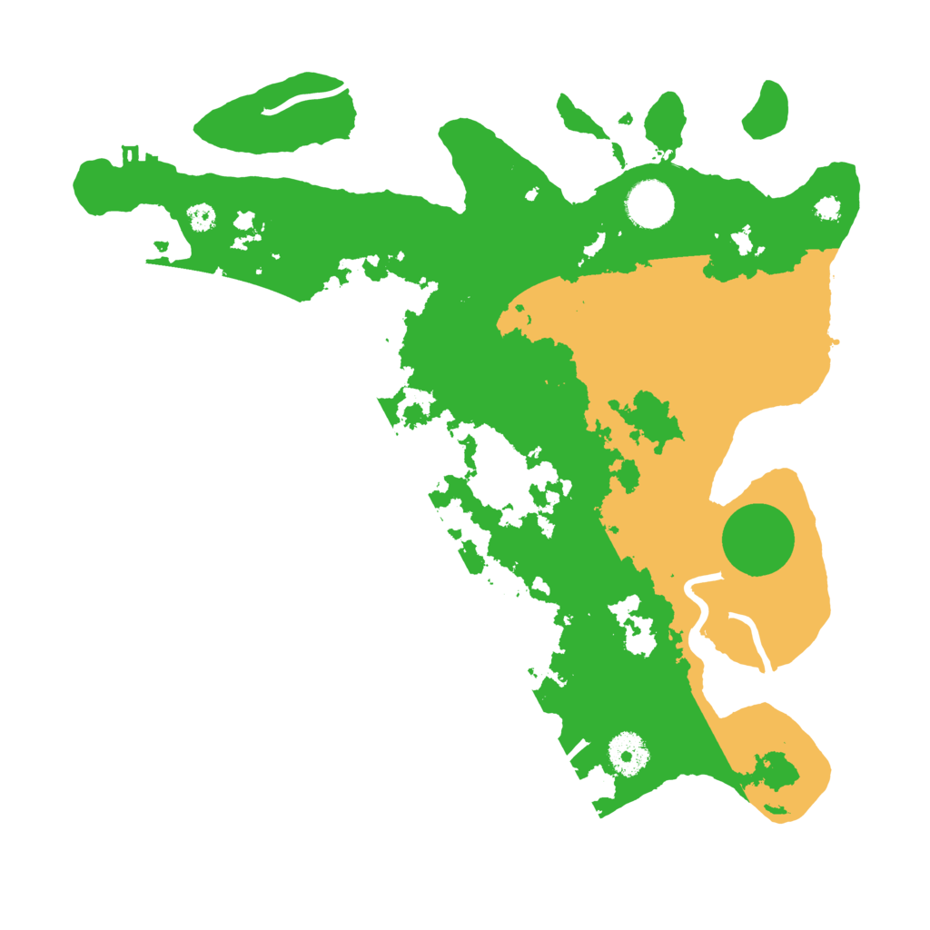 Biome Rust Map: Procedural Map, Size: 3400, Seed: 84397724