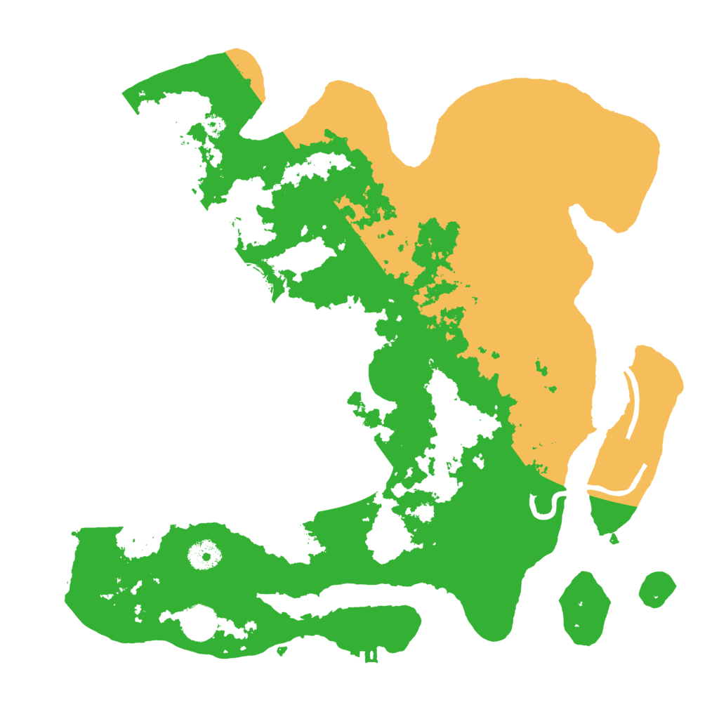 Biome Rust Map: Procedural Map, Size: 3500, Seed: 888523496