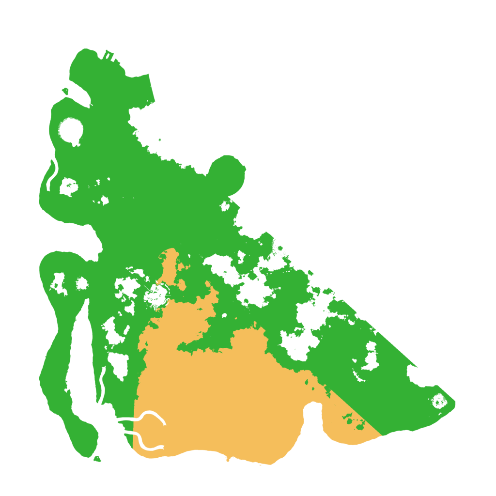 Biome Rust Map: Procedural Map, Size: 3600, Seed: 90655468