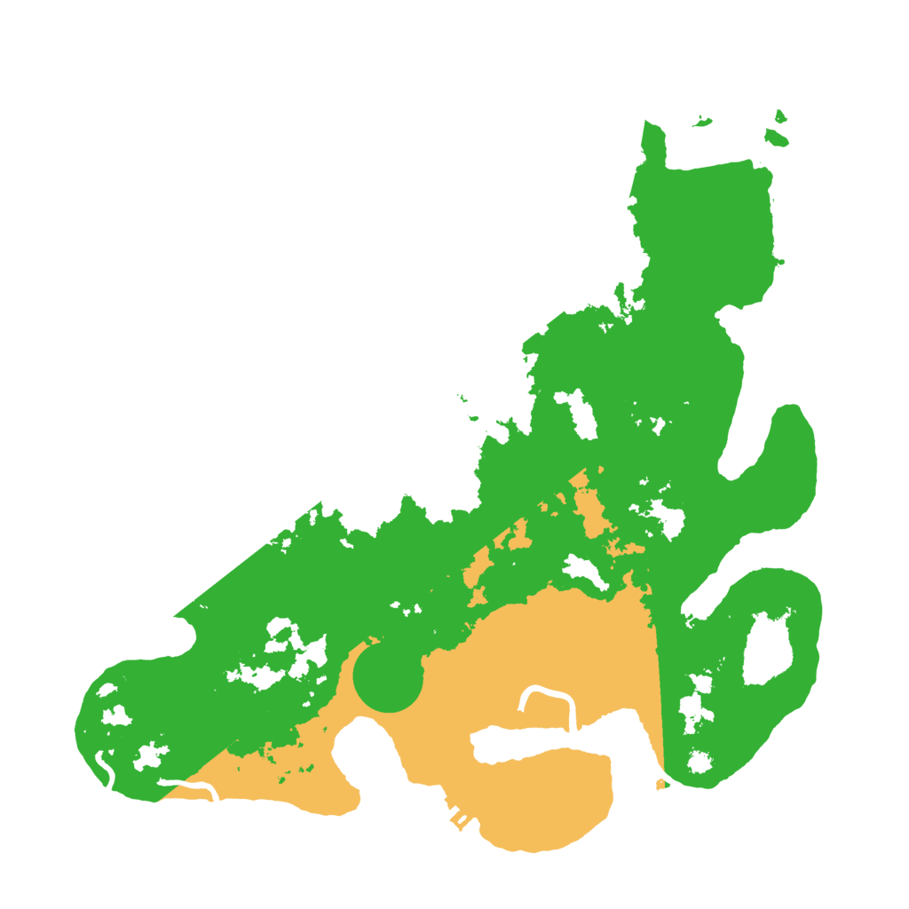 Biome Rust Map: Procedural Map, Size: 3500, Seed: 20230616