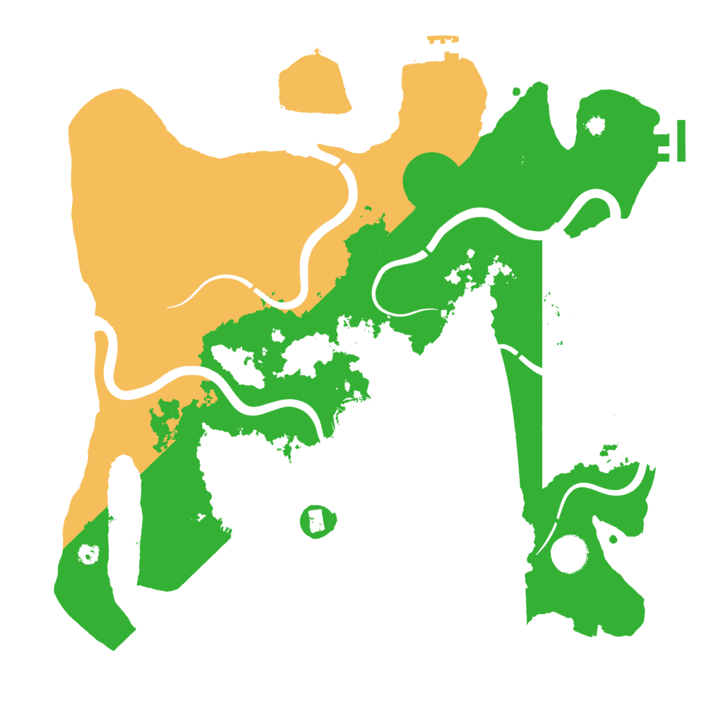 Biome Rust Map: Procedural Map, Size: 3500, Seed: 1808504910