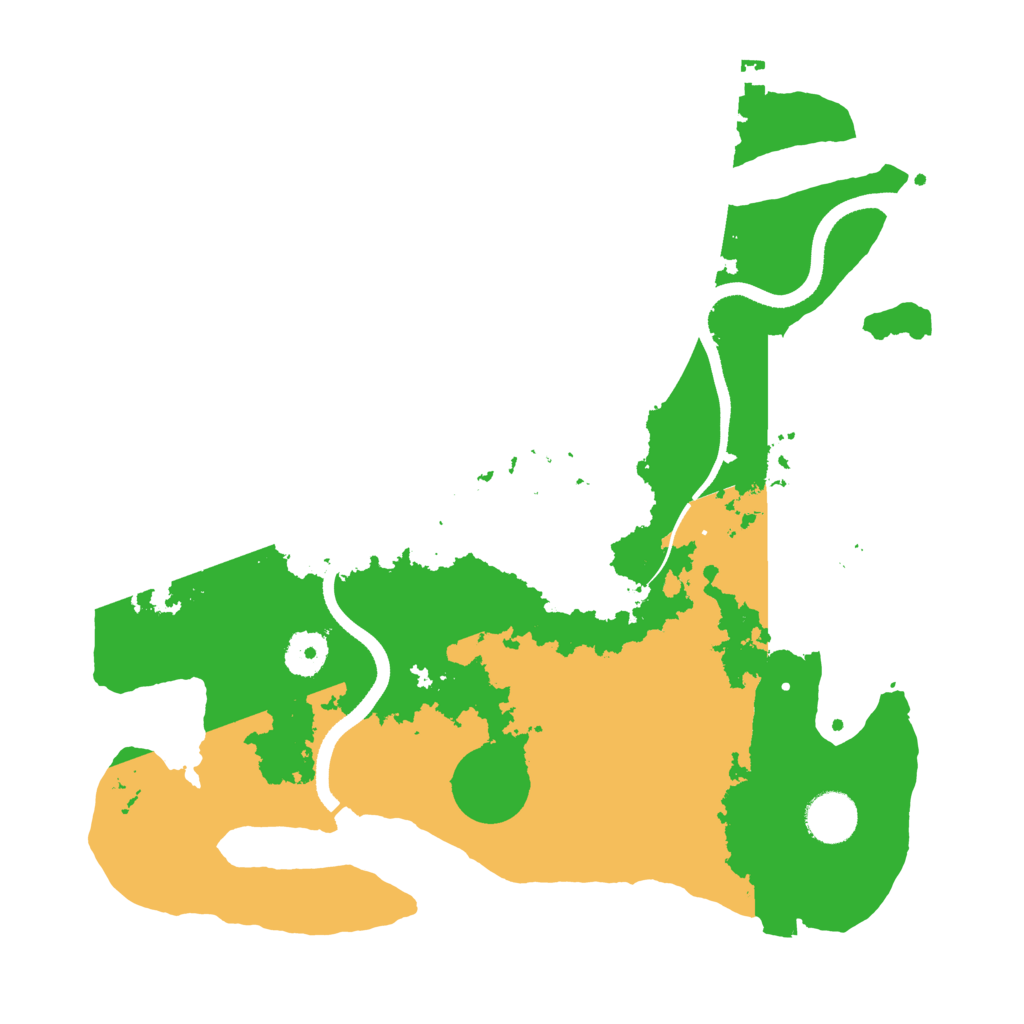 Biome Rust Map: Procedural Map, Size: 3500, Seed: 5466493