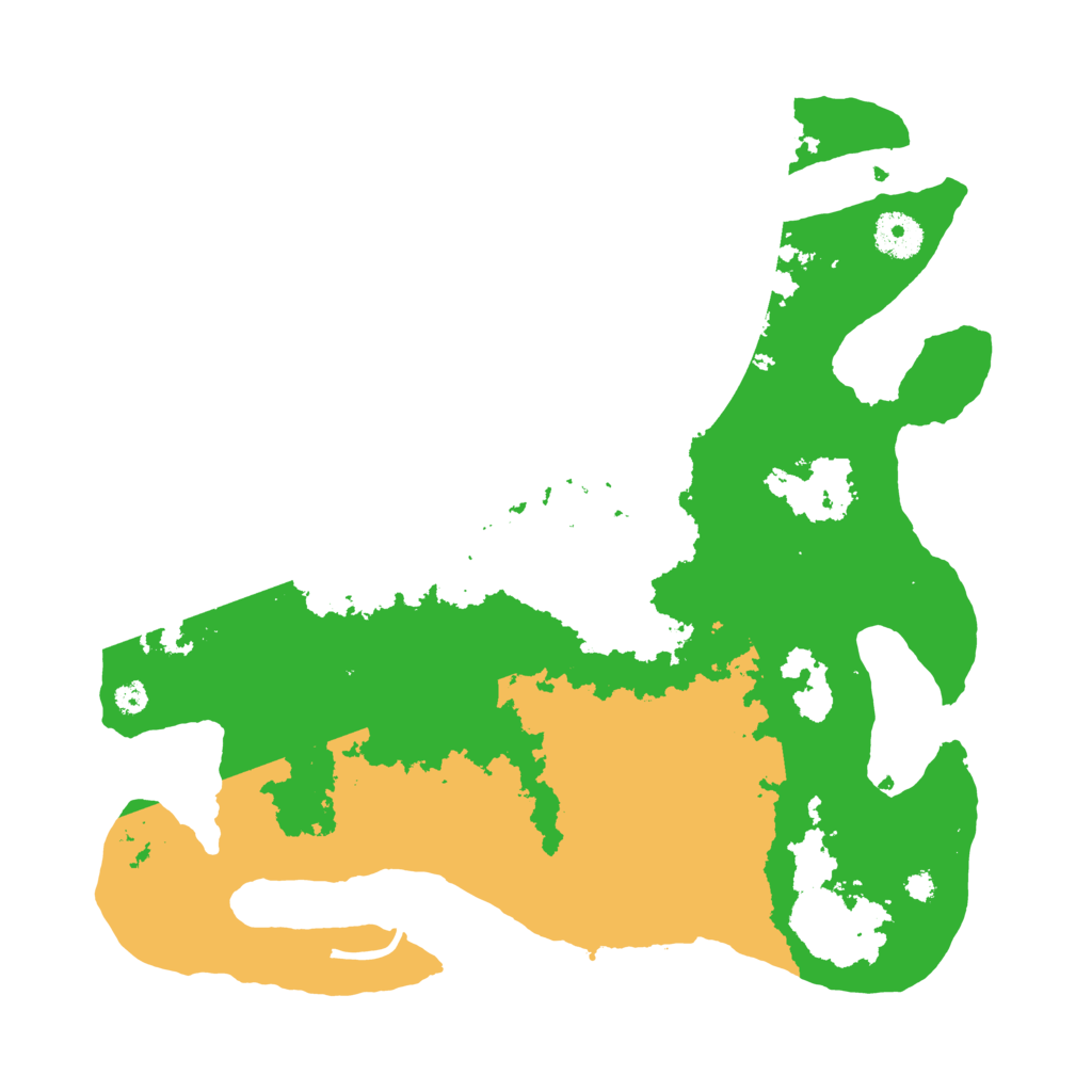 Biome Rust Map: Procedural Map, Size: 3500, Seed: 5466493