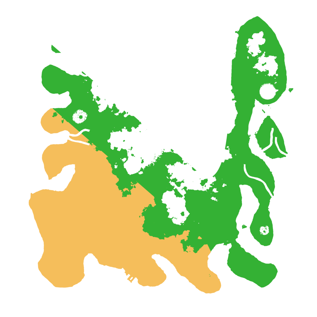 Biome Rust Map: Procedural Map, Size: 3500, Seed: 153175186