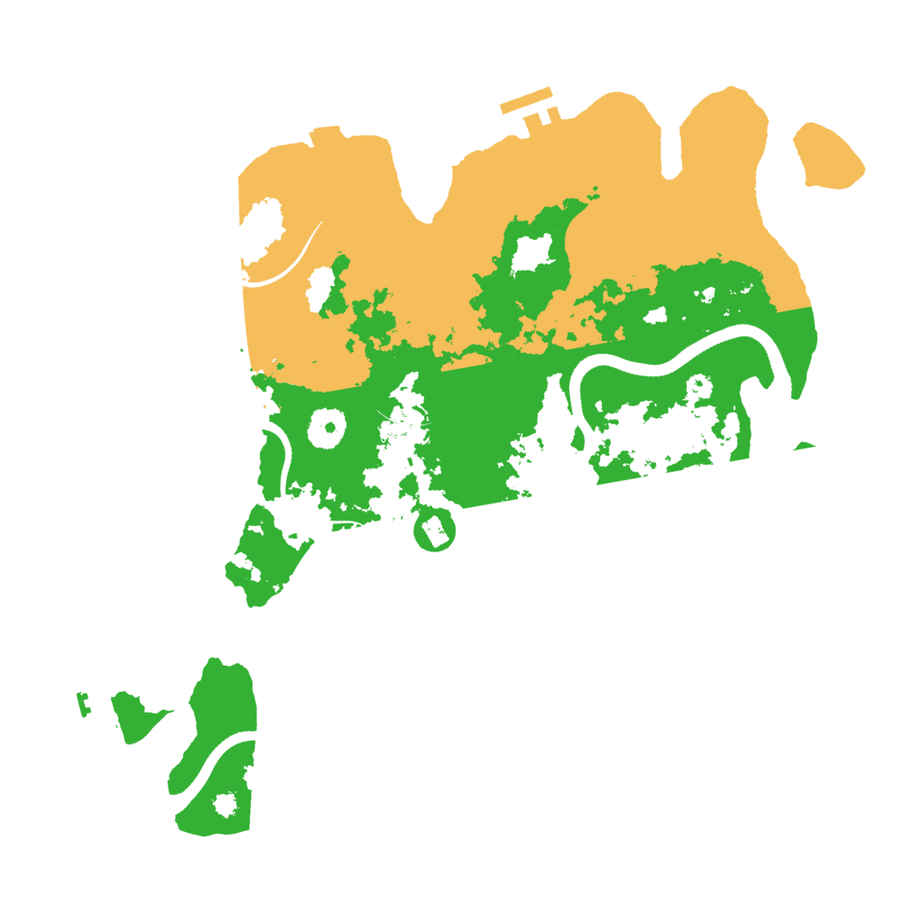 Biome Rust Map: Procedural Map, Size: 3500, Seed: 994441562