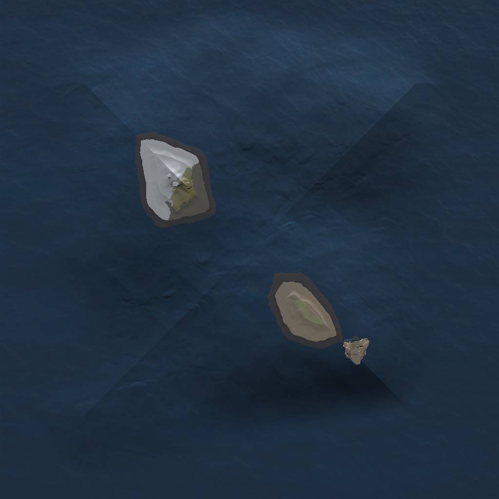 Rust Map: Procedural Map, Size: 1000, Seed: 94331463, 3 Monuments