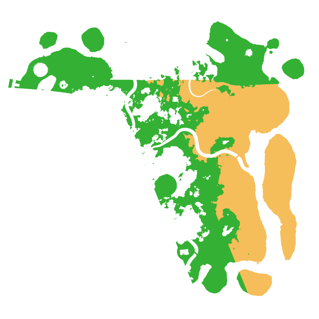 Biome Rust Map: Procedural Map, Size: 3950, Seed: 37860507