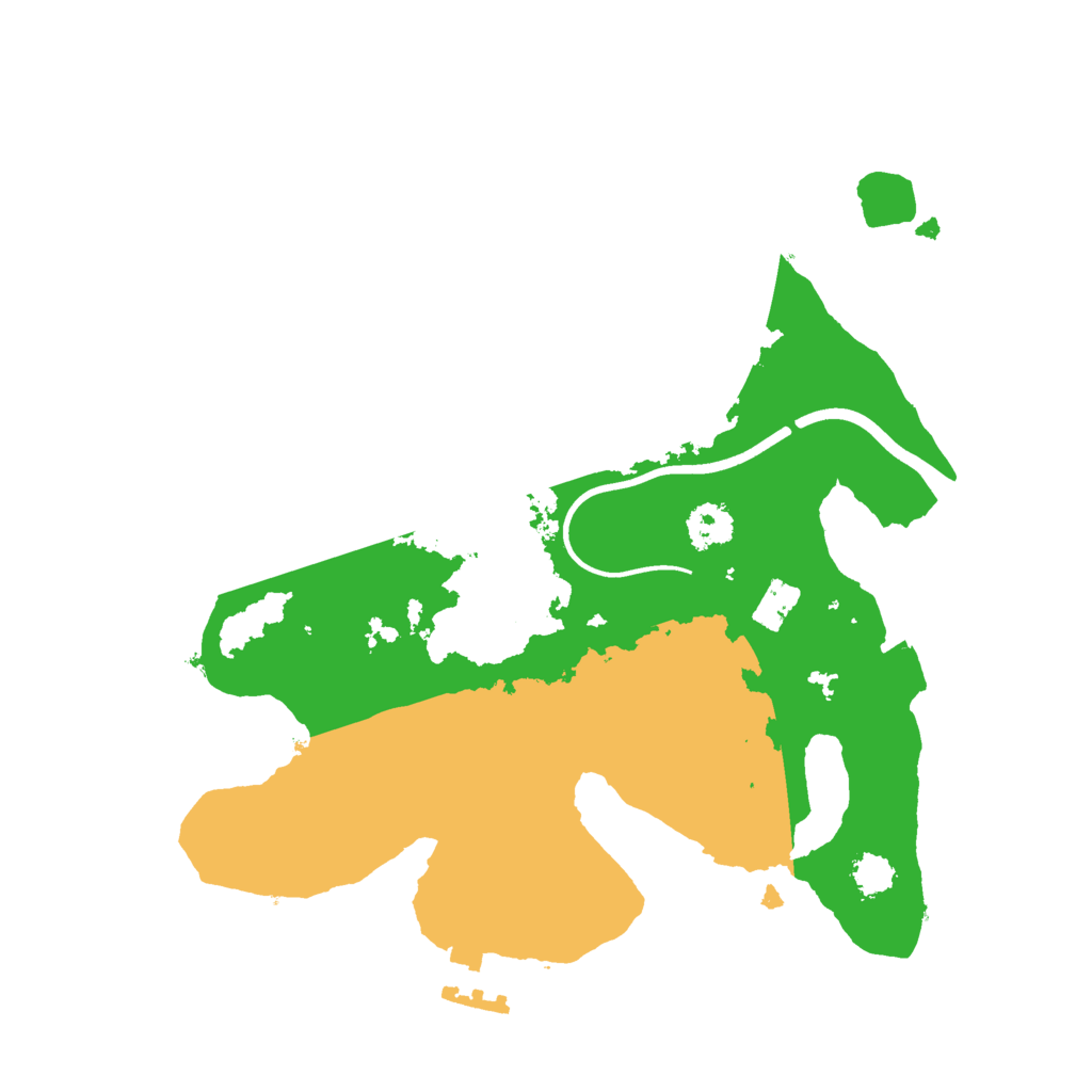 Biome Rust Map: Procedural Map, Size: 2400, Seed: 1252668669