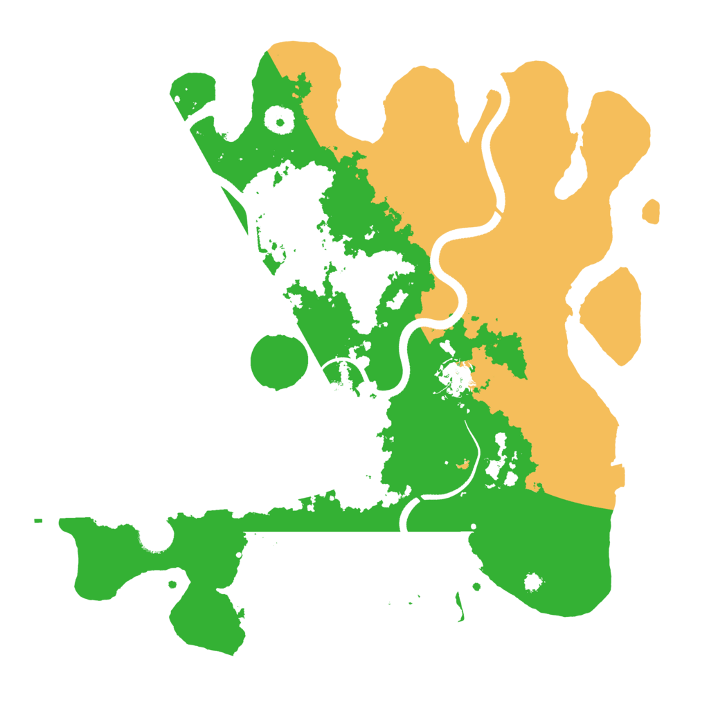 Biome Rust Map: Procedural Map, Size: 3600, Seed: 49272090