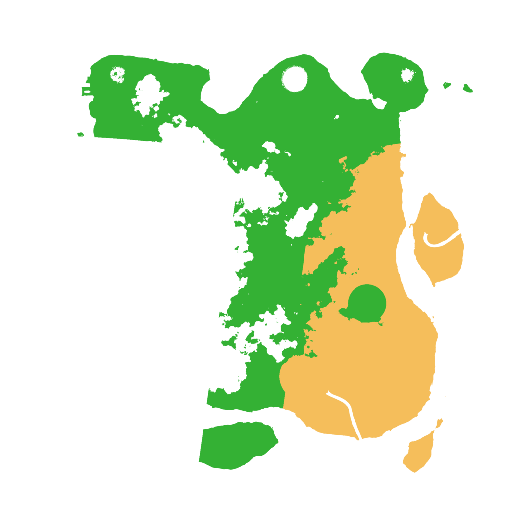 Biome Rust Map: Procedural Map, Size: 3500, Seed: 947135611