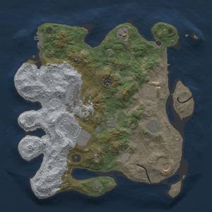 Thumbnail Rust Map: Procedural Map, Size: 3500, Seed: 947135611, 16 Monuments