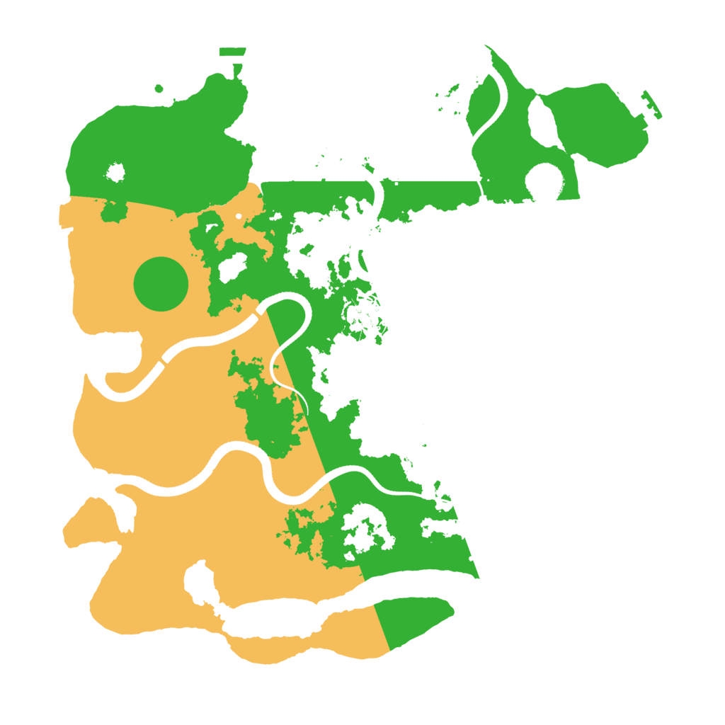 Biome Rust Map: Procedural Map, Size: 3500, Seed: 644345
