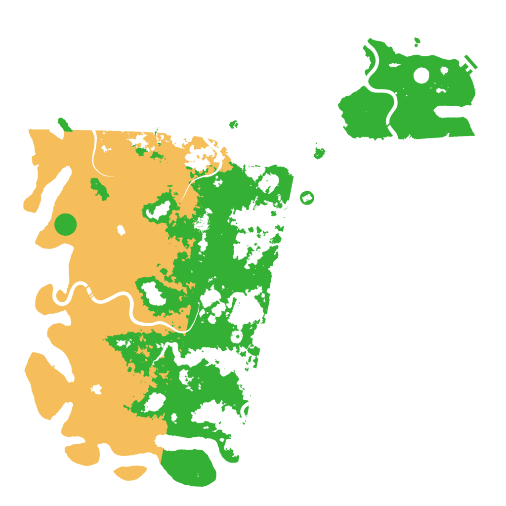 Biome Rust Map: Procedural Map, Size: 6000, Seed: 76887863