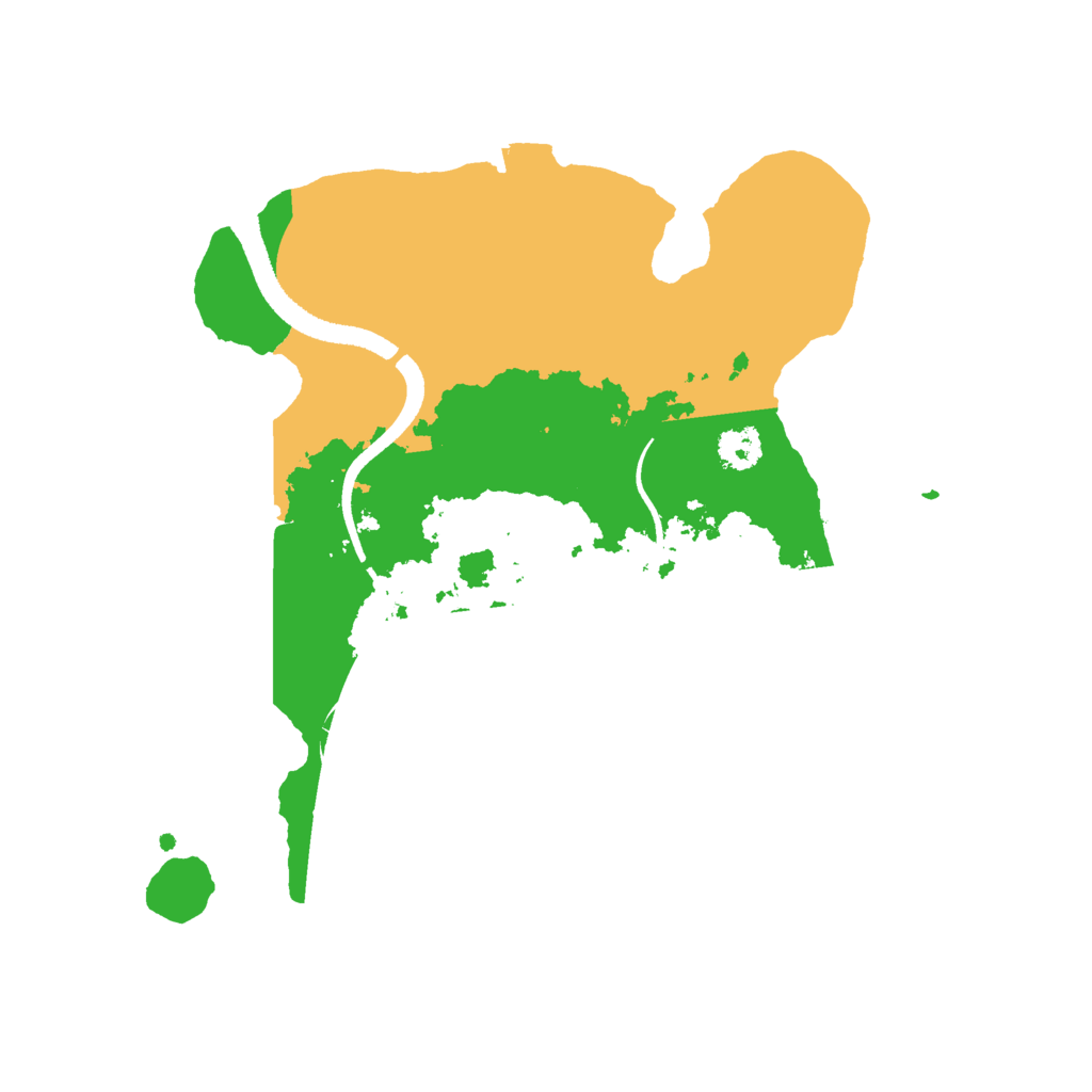 Biome Rust Map: Procedural Map, Size: 2550, Seed: 2038073753