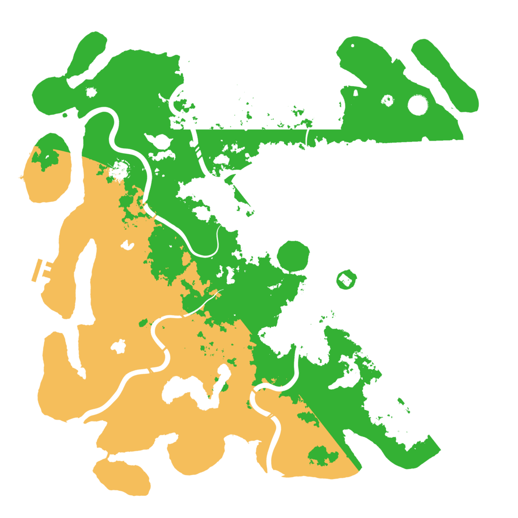 Biome Rust Map: Procedural Map, Size: 4500, Seed: 27993084