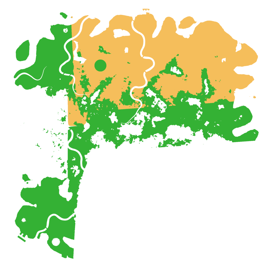 Biome Rust Map: Procedural Map, Size: 6000, Seed: 123321458