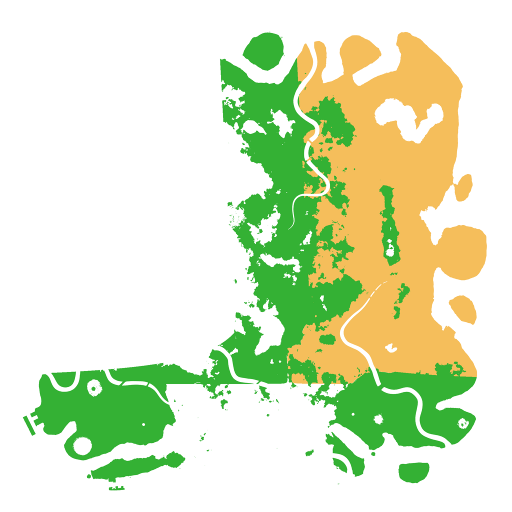 Biome Rust Map: Procedural Map, Size: 5000, Seed: 1484803285