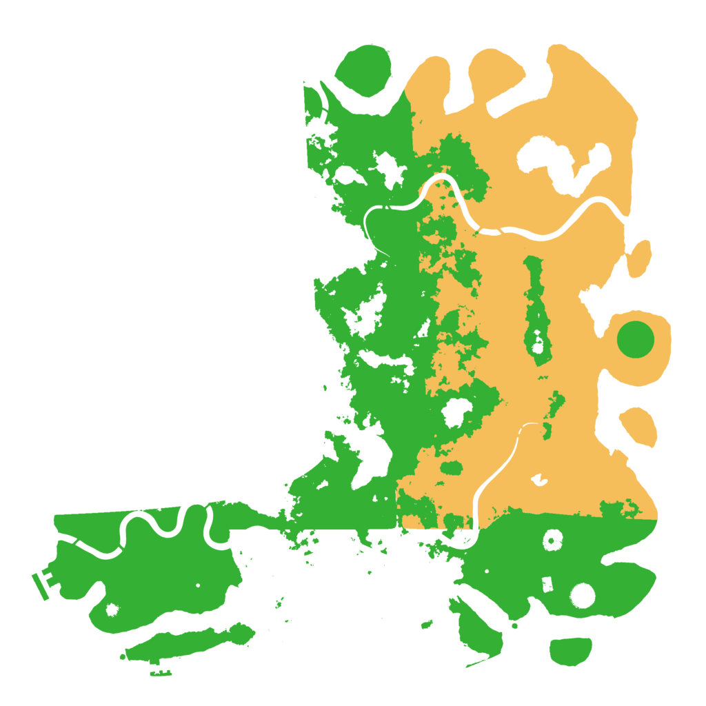 Biome Rust Map: Procedural Map, Size: 5000, Seed: 1484803285