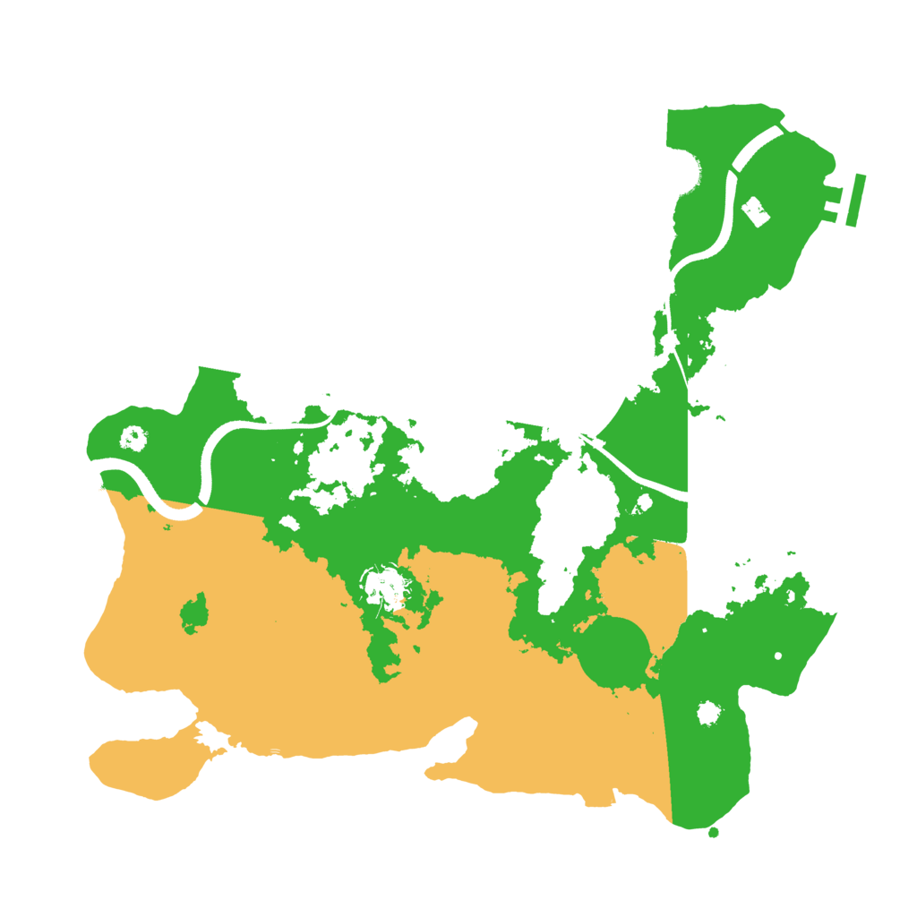 Biome Rust Map: Procedural Map, Size: 3500, Seed: 1544718551