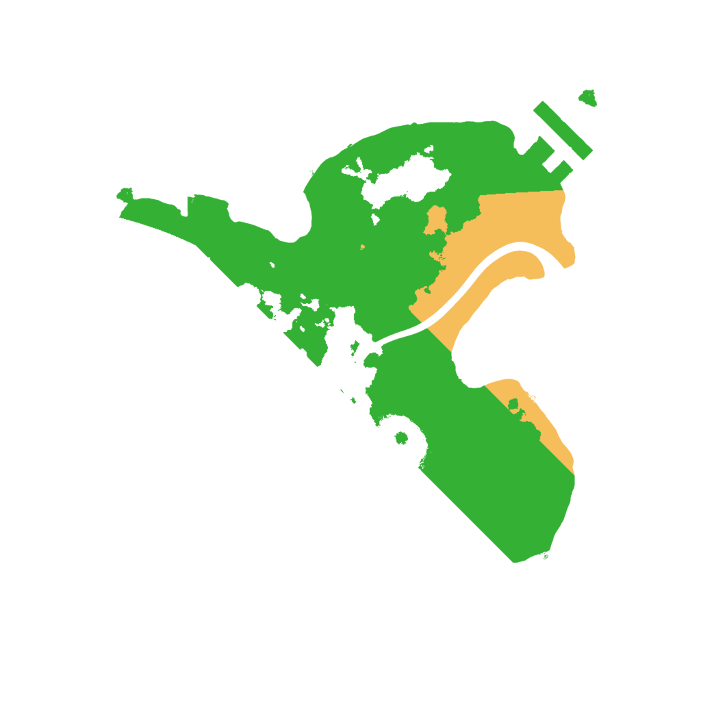 Biome Rust Map: Procedural Map, Size: 2000, Seed: 7830021