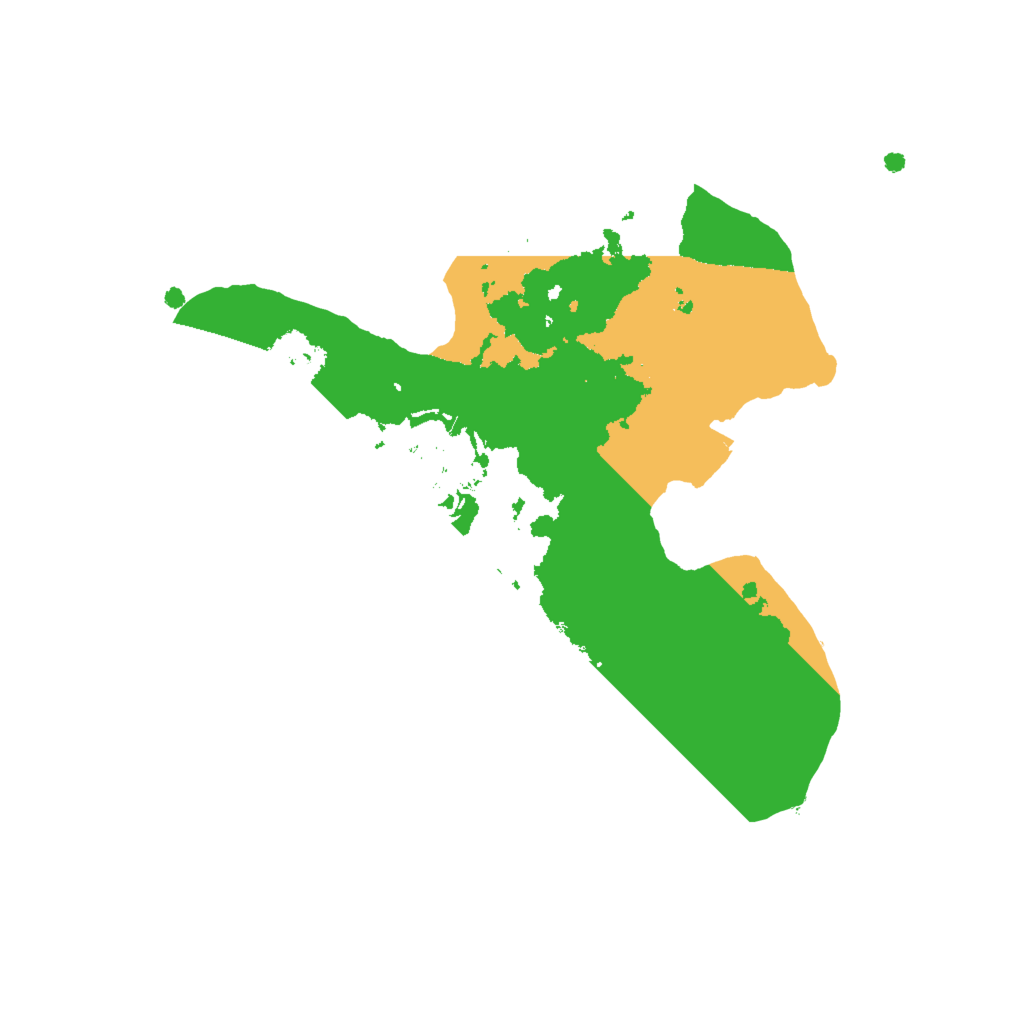 Biome Rust Map: Procedural Map, Size: 2000, Seed: 7830021