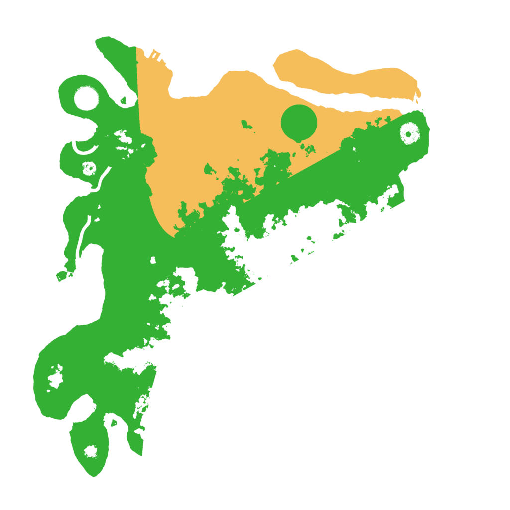 Biome Rust Map: Procedural Map, Size: 3700, Seed: 957920566