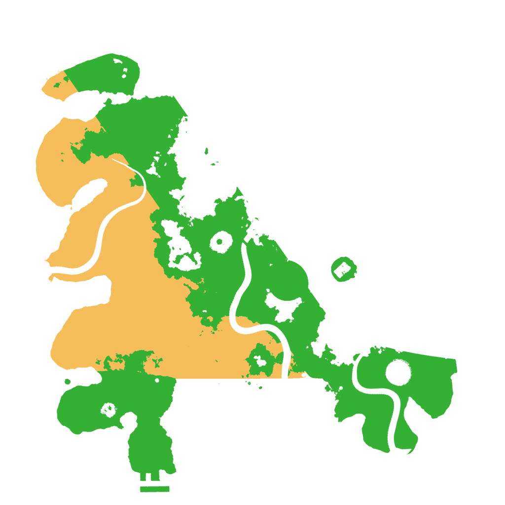 Biome Rust Map: Procedural Map, Size: 3500, Seed: 858086726