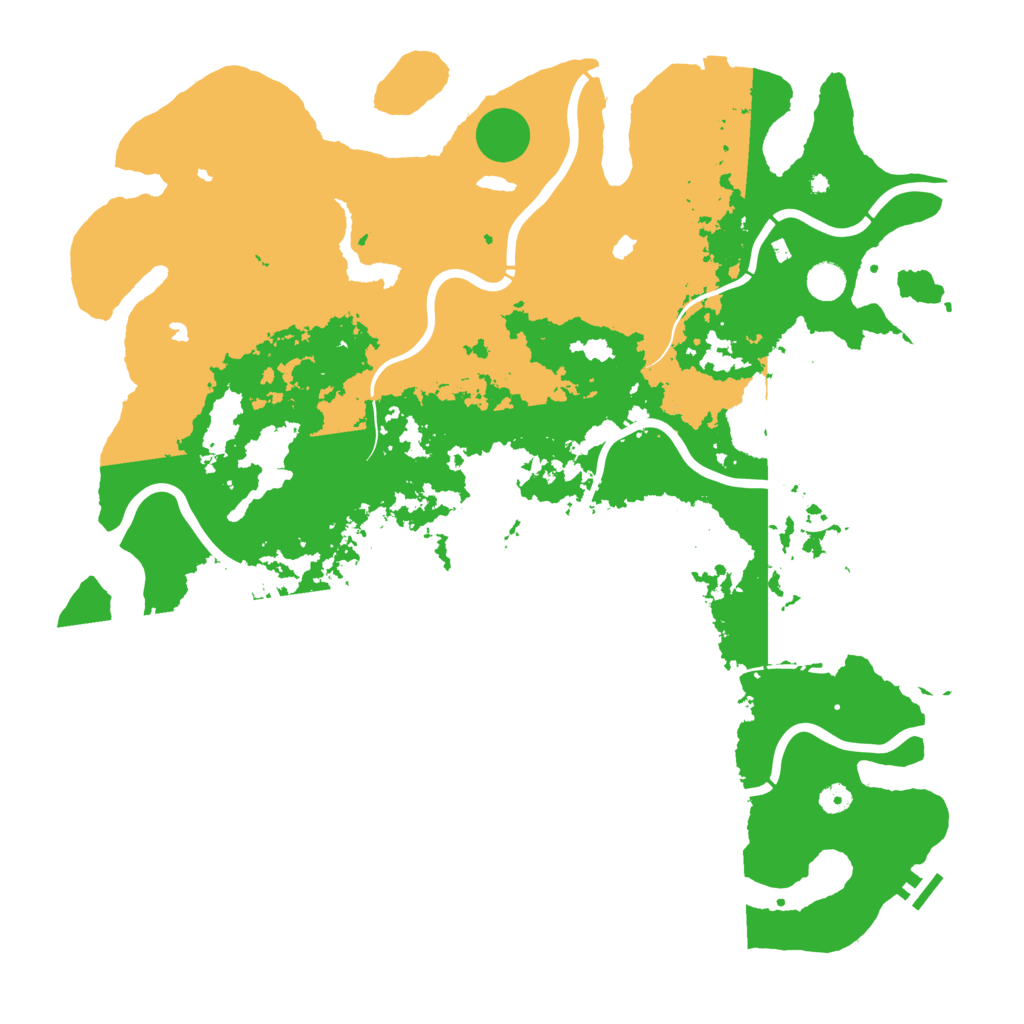 Biome Rust Map: Procedural Map, Size: 5000, Seed: 17705617