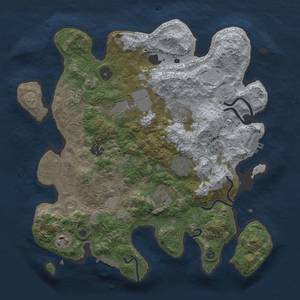 Thumbnail Rust Map: Procedural Map, Size: 3500, Seed: 1296202170, 16 Monuments