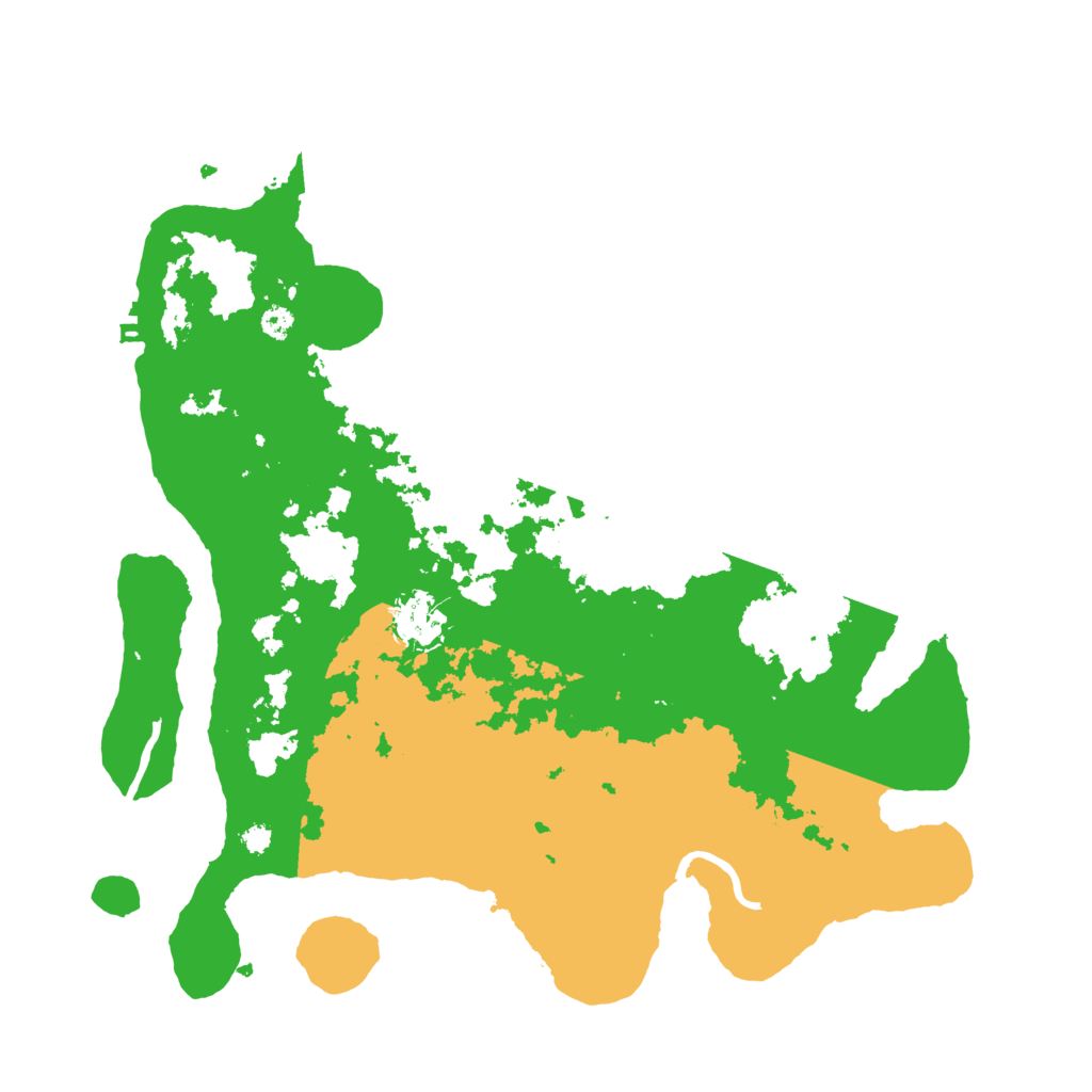 Biome Rust Map: Procedural Map, Size: 3500, Seed: 71644291