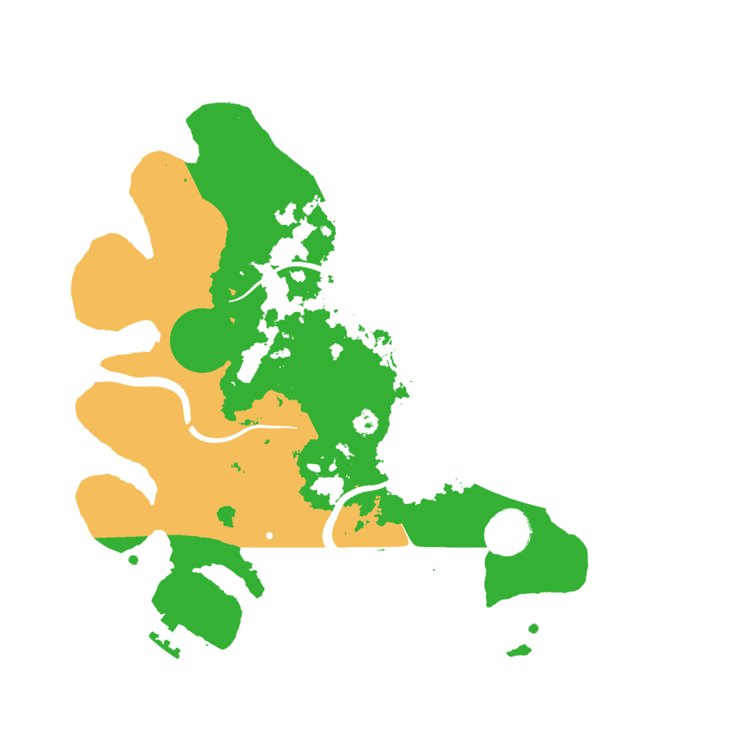 Biome Rust Map: Procedural Map, Size: 3000, Seed: 557582555