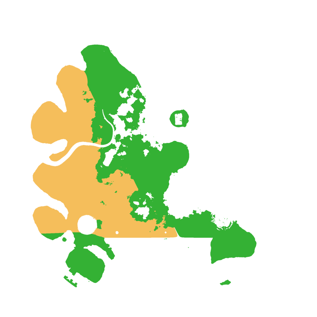 Biome Rust Map: Procedural Map, Size: 3000, Seed: 557582555