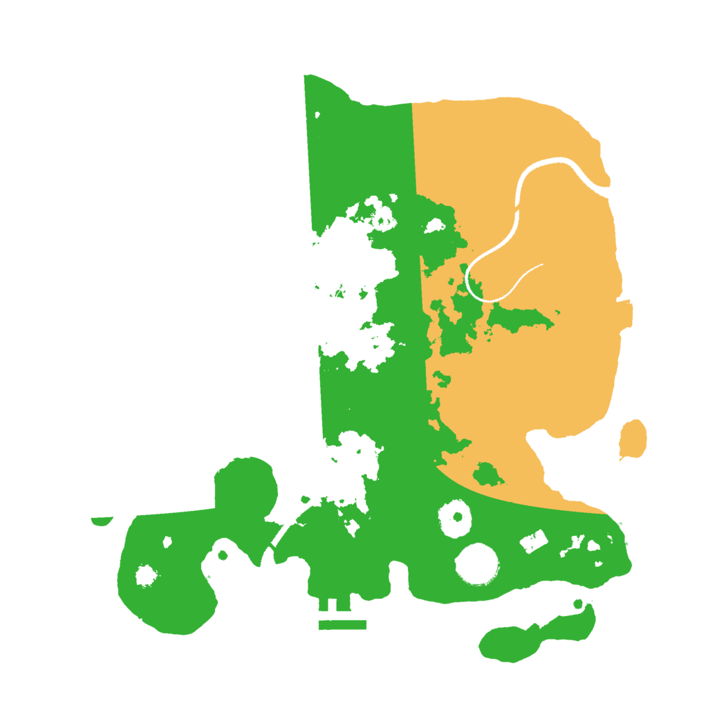 Biome Rust Map: Procedural Map, Size: 3000, Seed: 2508
