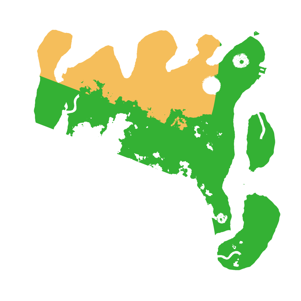 Biome Rust Map: Procedural Map, Size: 3000, Seed: 8190273