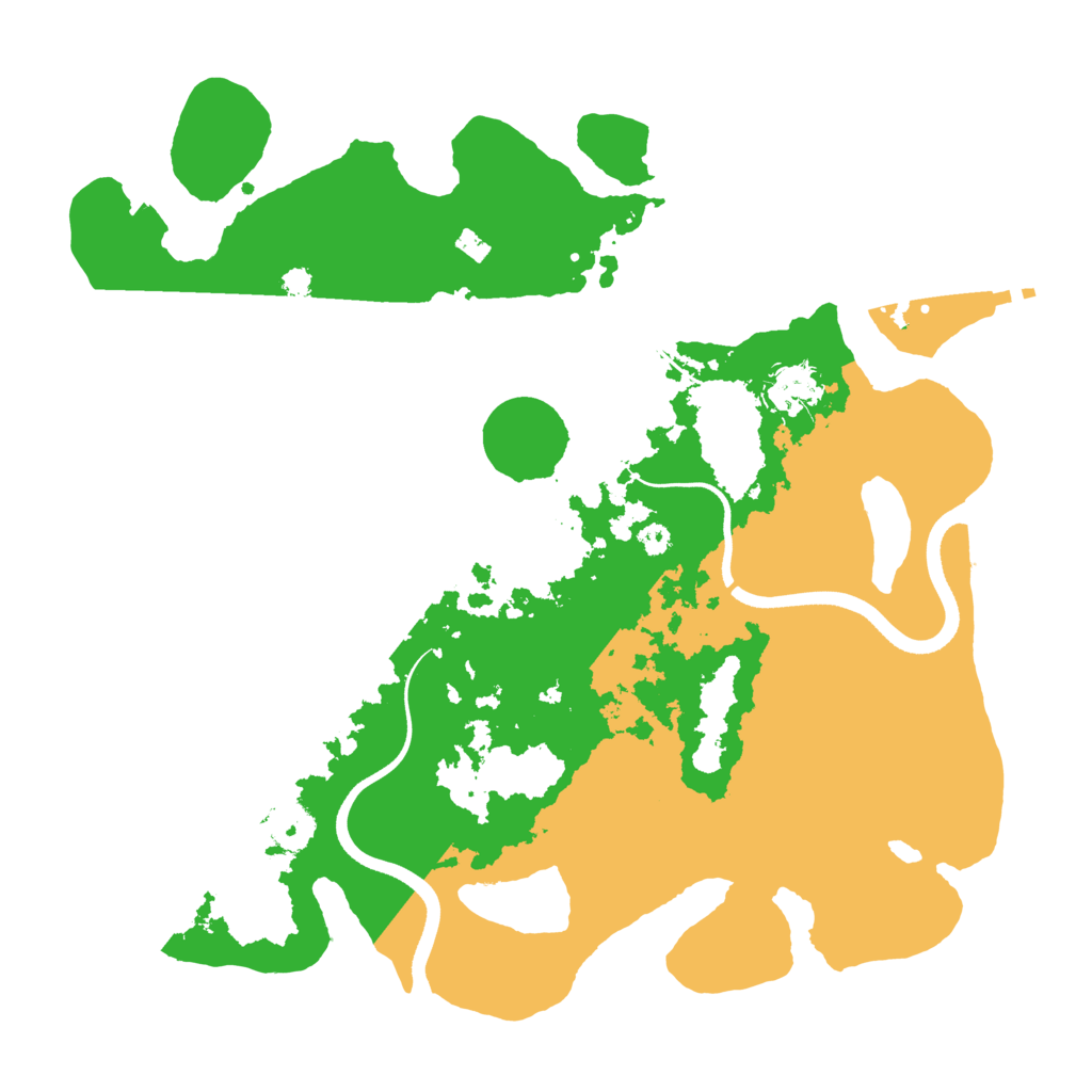 Biome Rust Map: Procedural Map, Size: 3500, Seed: 159293170