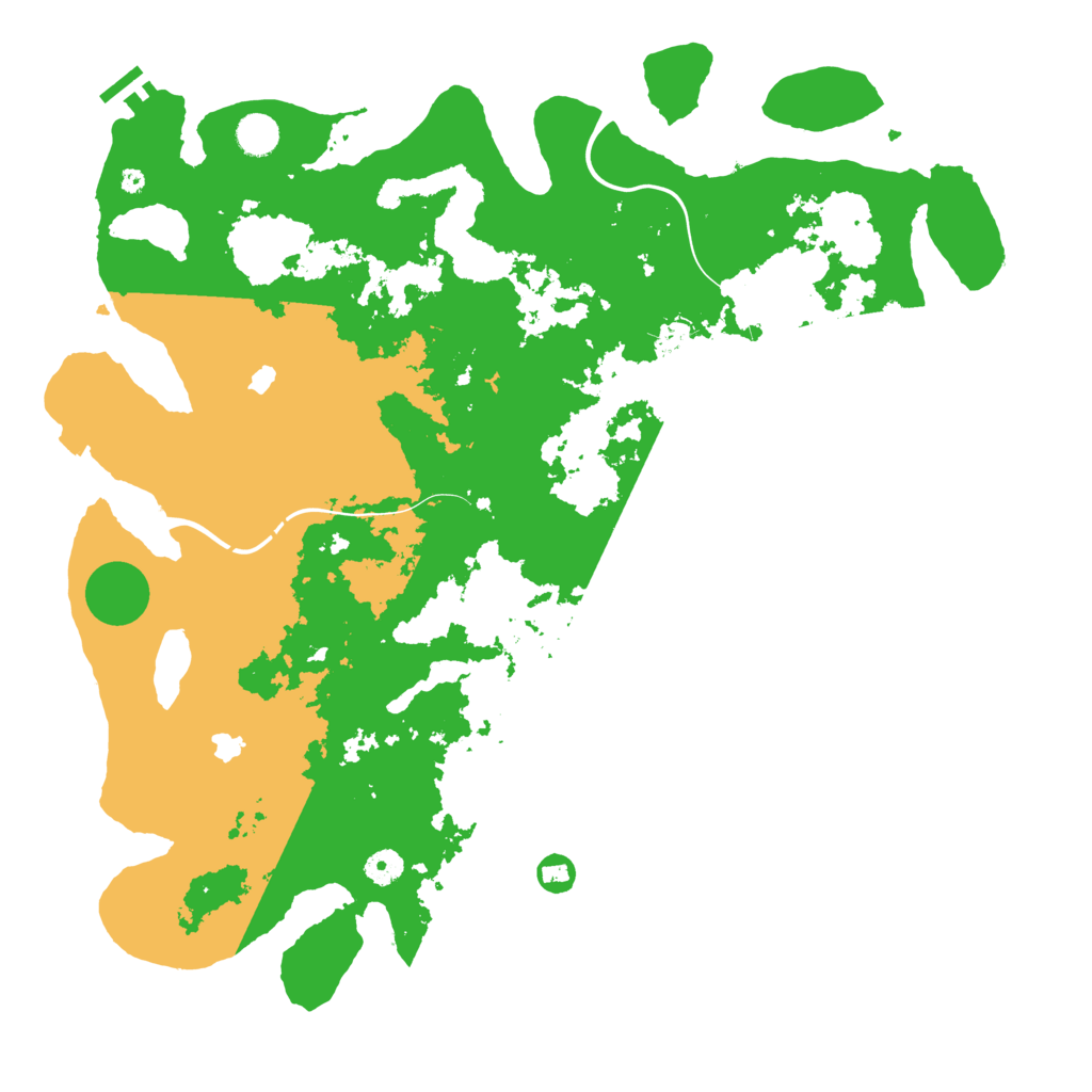 Biome Rust Map: Procedural Map, Size: 4500, Seed: 596311781