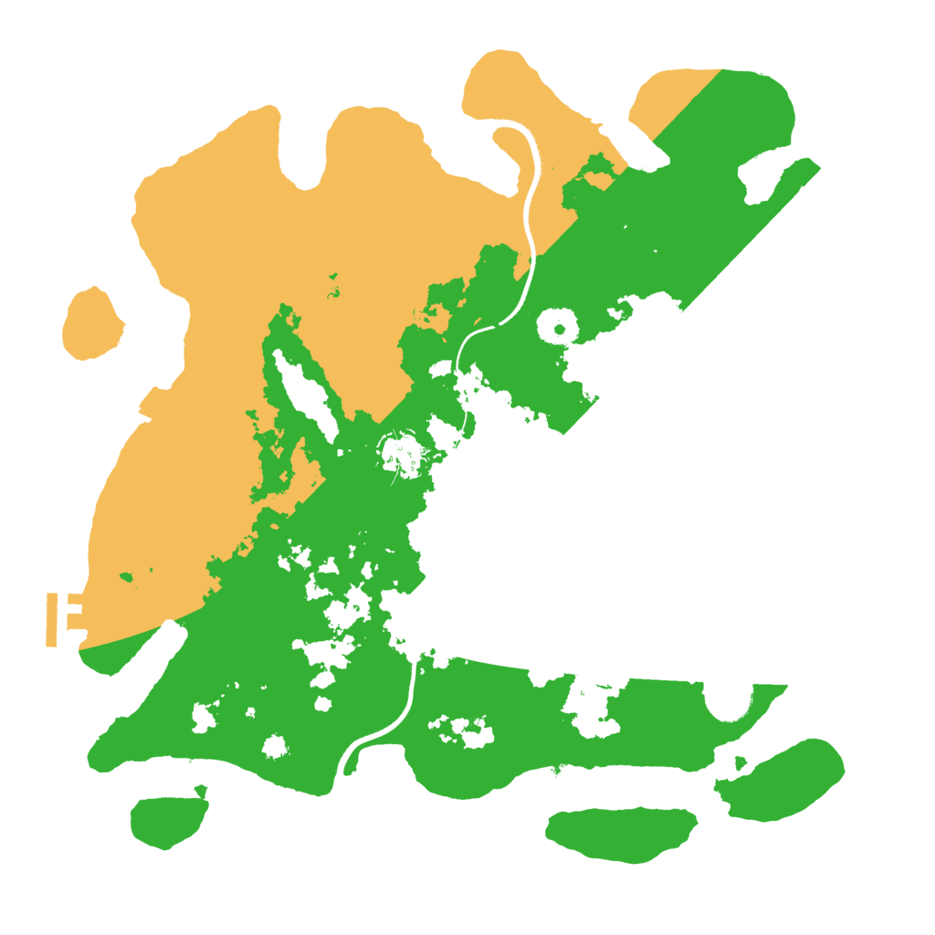Biome Rust Map: Procedural Map, Size: 3500, Seed: 796470079