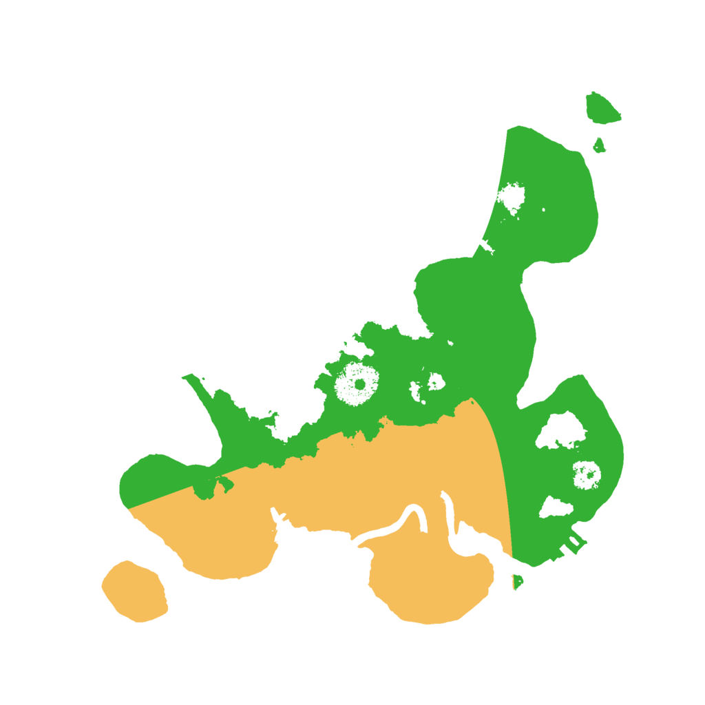 Biome Rust Map: Procedural Map, Size: 2500, Seed: 669106198