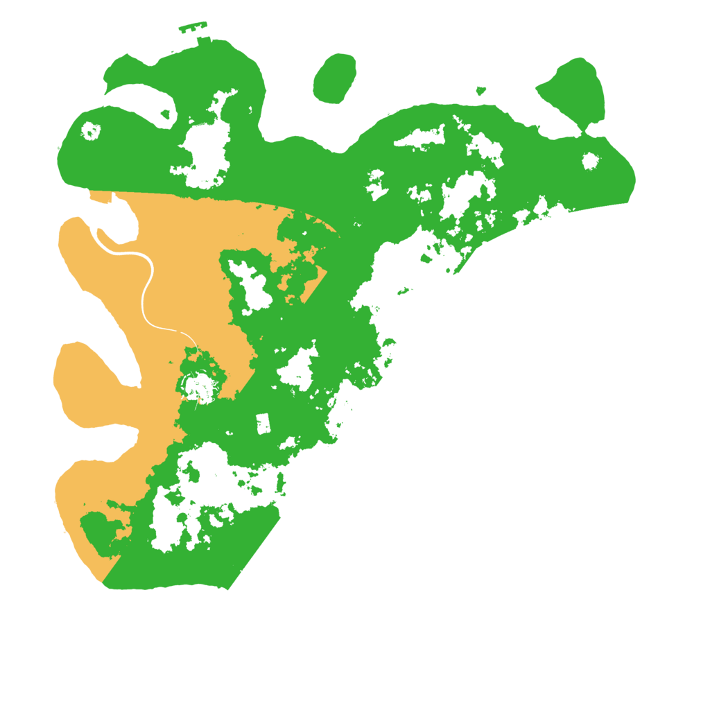 Biome Rust Map: Procedural Map, Size: 3800, Seed: 47537152