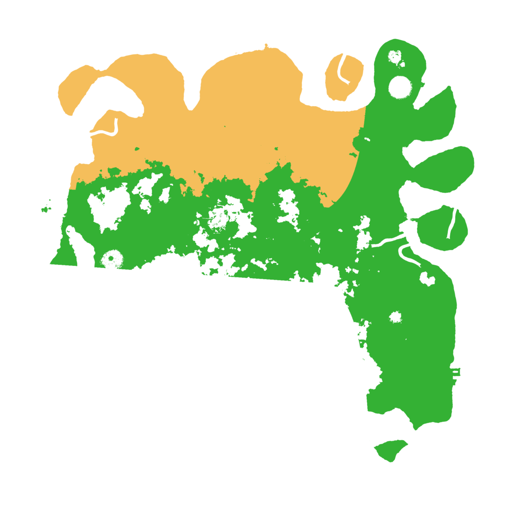 Biome Rust Map: Procedural Map, Size: 3900, Seed: 95115790