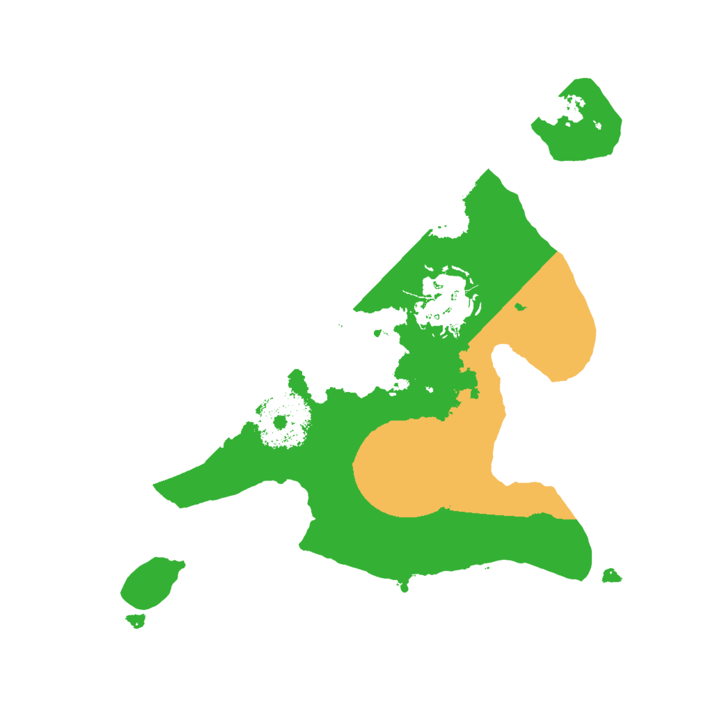 Biome Rust Map: Procedural Map, Size: 2000, Seed: 1324576