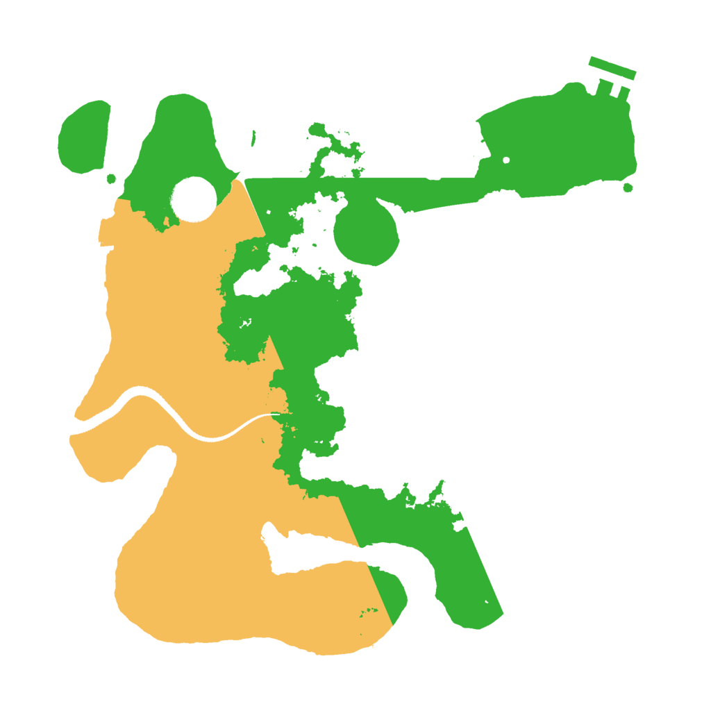 Biome Rust Map: Procedural Map, Size: 3000, Seed: 23025