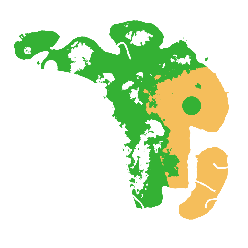 Biome Rust Map: Procedural Map, Size: 3500, Seed: 424