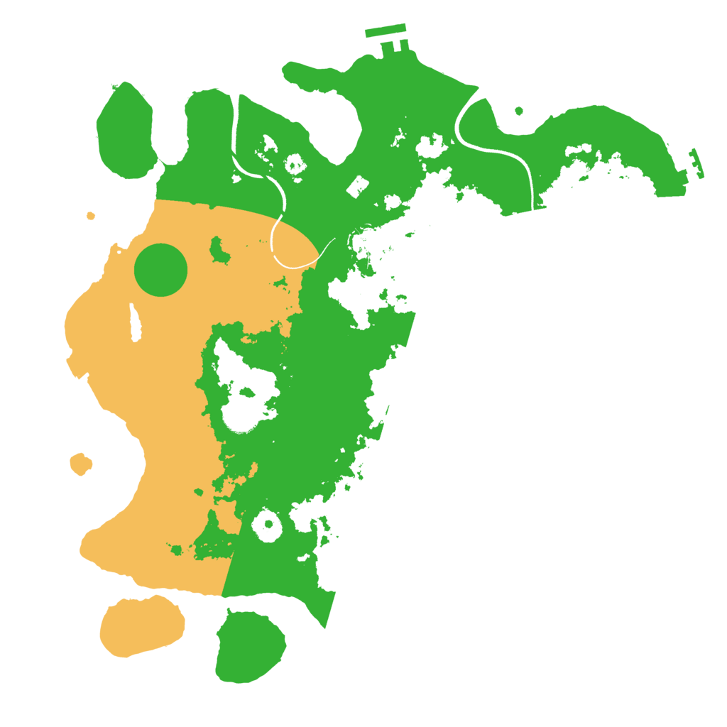 Biome Rust Map: Procedural Map, Size: 3600, Seed: 21706