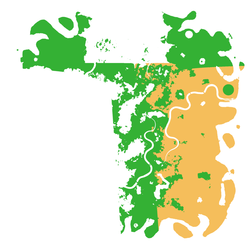 Biome Rust Map: Procedural Map, Size: 6000, Seed: 50199