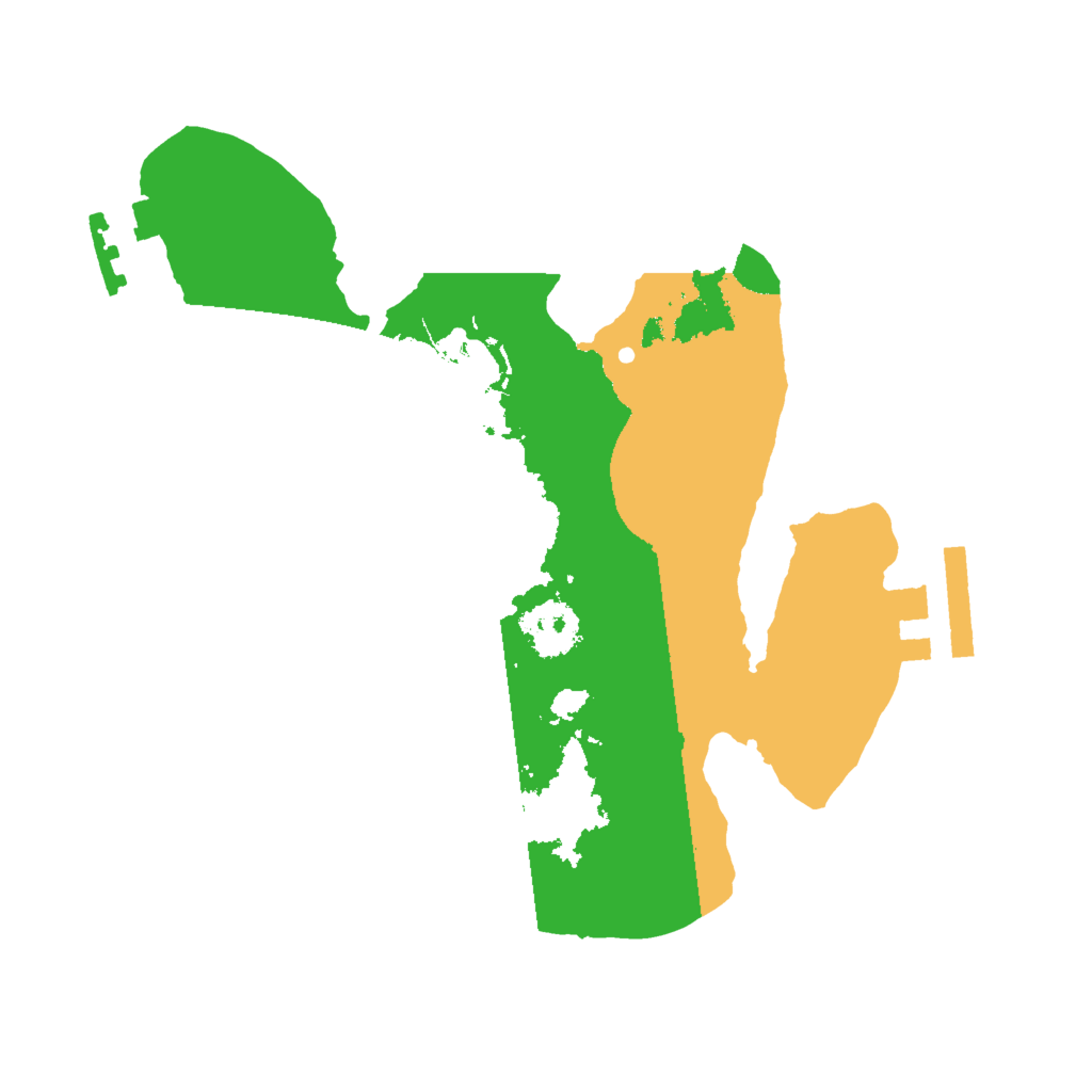 Biome Rust Map: Procedural Map, Size: 2000, Seed: 1248865789