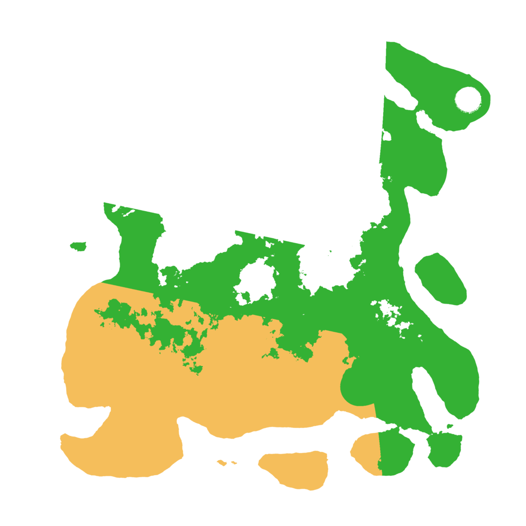 Biome Rust Map: Barren, Size: 3600, Seed: 77943064