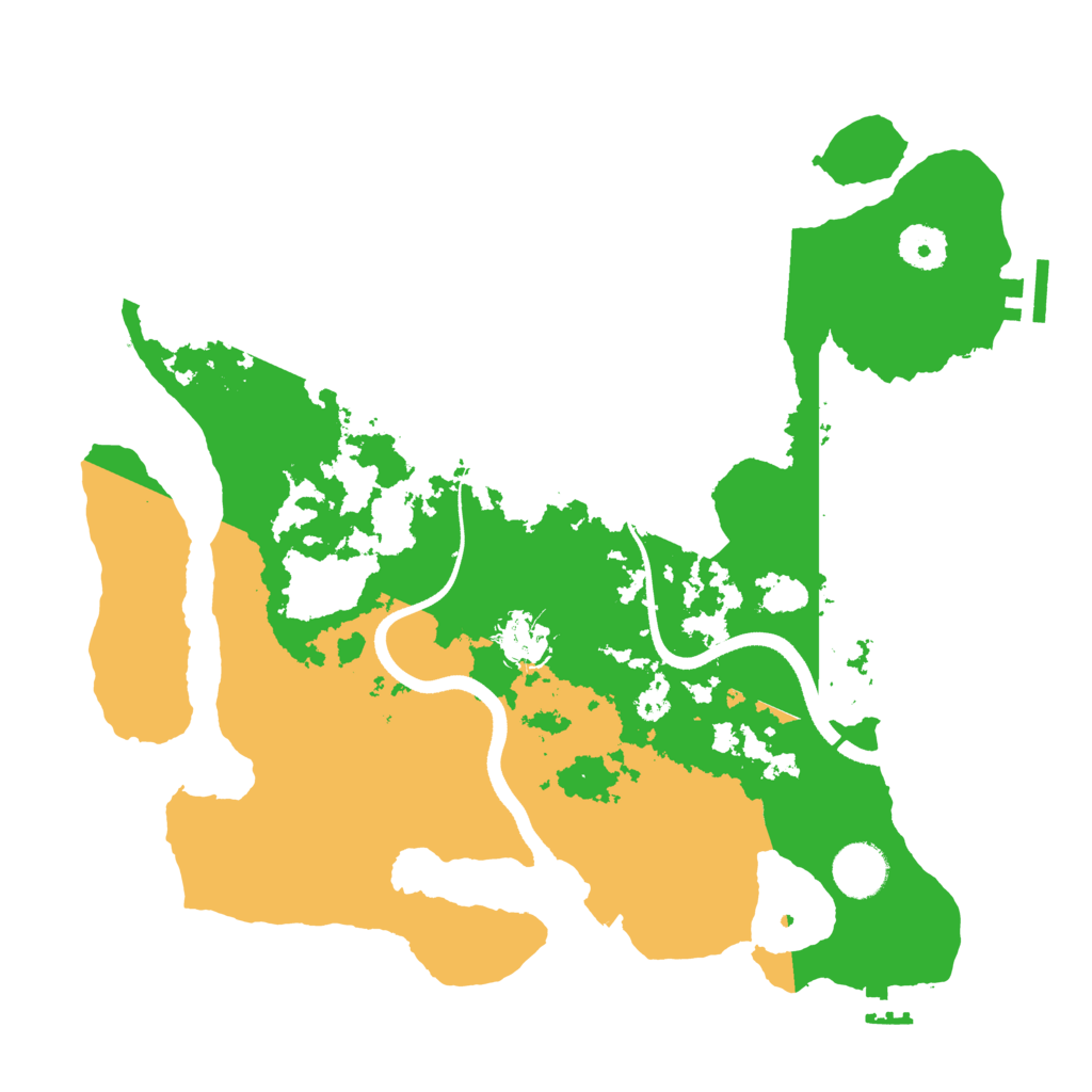 Biome Rust Map: Procedural Map, Size: 3500, Seed: 20623
