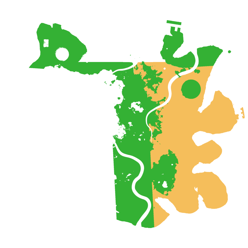 Biome Rust Map: Procedural Map, Size: 3400, Seed: 70914883