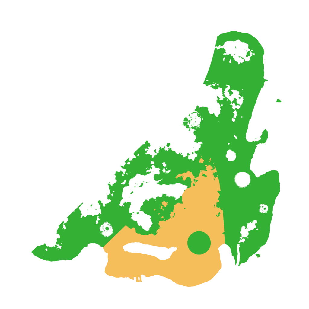 Biome Rust Map: Procedural Map, Size: 3500, Seed: 90840740